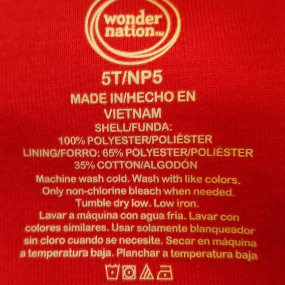 Wonder Nation Hoodie Jacket Re, Black Boys Size 5T - Picture 3 of 4